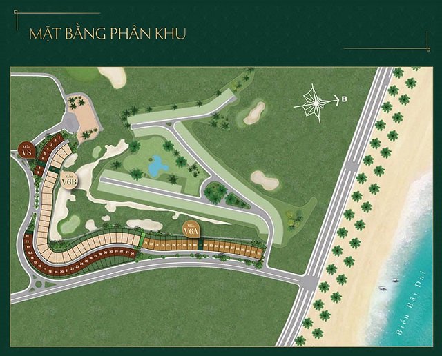 Mặt bằng khu biệt thự dự án Caraworld Cam Ranh